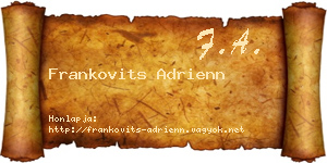 Frankovits Adrienn névjegykártya