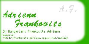 adrienn frankovits business card